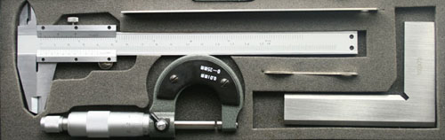 Angebio satz: Schieblehre, Mikrometer, Winkel