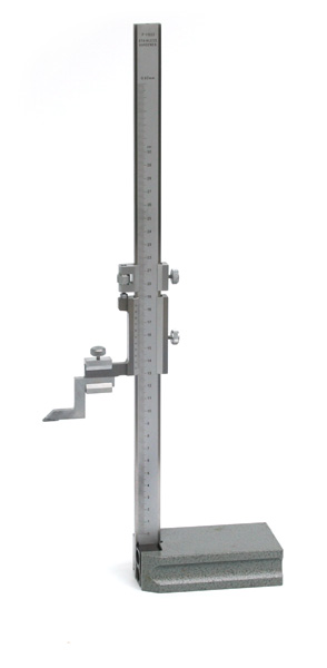 Monoblock Höhenreisser aus gehärtetem nichtrostendem Werkzeugstahl  300 mm, 0,05 Nonius