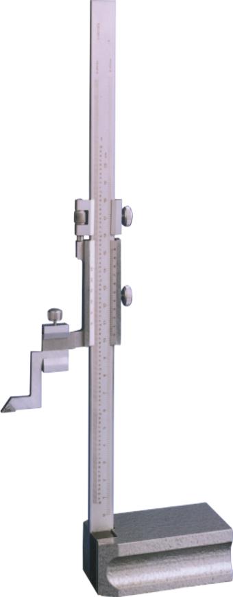 Monoblock Höhenreisser aus gehärtetem nichtrostendem Werkzeugstahl  200 mm / Noniuswert 0,05