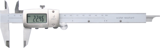    Digitaler Messschieber 150 mm, strahlwassergeschützt nach IP67