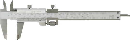 Messschieber 150 mm,  Monoblockausführung mit Feinverstellung DIN-862