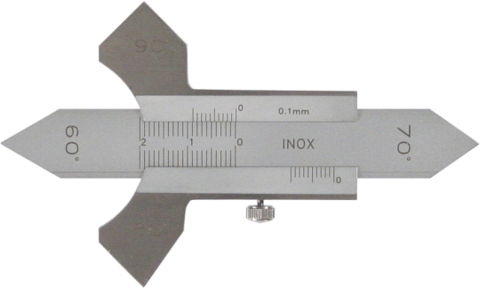  Schweissnaht-Messschieber / Schweissnahtlehre 0-20 mm aus INOX Stahl
