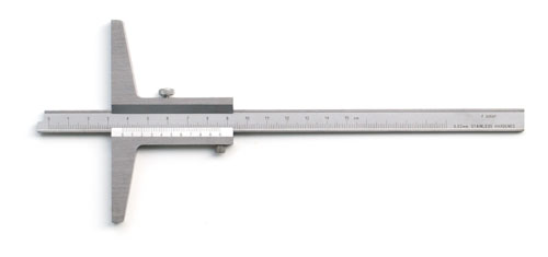 Tiefenmessschieber 150 mm, Bauform nach DIN 862 C, Noniuswert 0,02