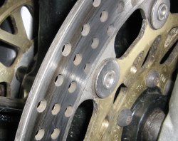 Bremsscheibe mit Riefen