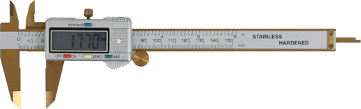 Digitaler Messschieber 150mm mit Titanbeschichtung und ABS-Funktion