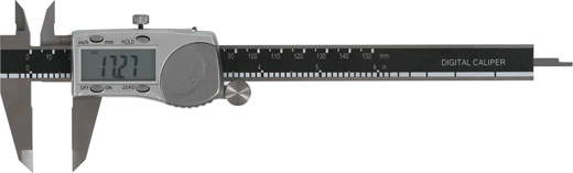 Digitaler Messschieber 150 mm, mit Spritzwasserschutz und Hold-Funktion