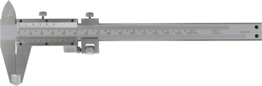 Messschieber   150 mm mit Feinverstellung, Noniuswert 0,02 