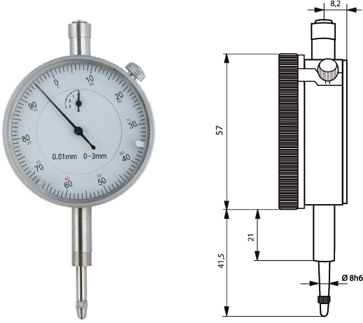 Messuhr  3mm