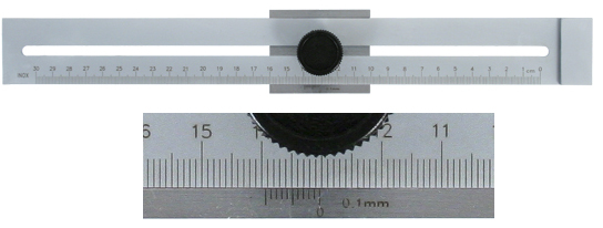 Streichmaß 300 mm mit 0,1mm Nonius