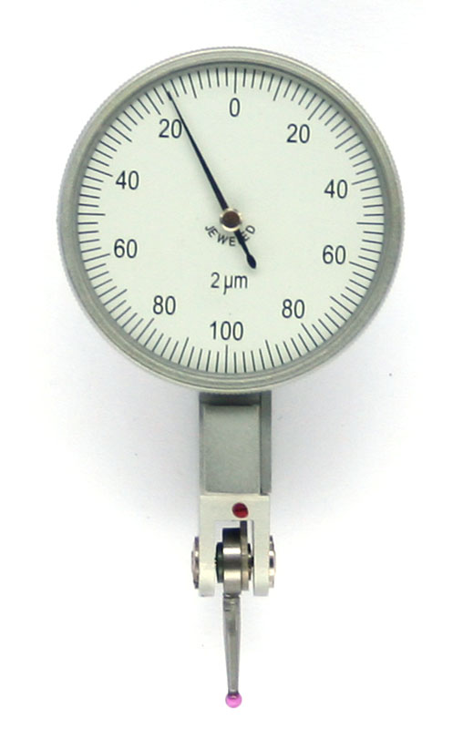 Fühlhebelmessgerät 0-0,2 mm, Bauform nach DIN 2270 A RUBIN