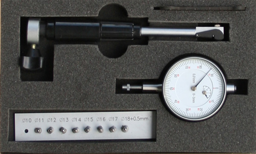 2-Punkt-Innenmessgerät  10-18 mm mit kleiner Messuhr