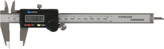 METEHA  Digitaler Messschieber 150 mm DIN 862 , spritzwassergeschützt nach IP54 