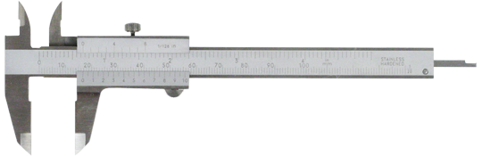 Messschieber   100 mm,  Monoblockausführung  