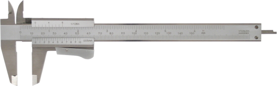 Messschieber 150 mm mit Klemmeinrichtung,  Monoblockausführung DIN-862 