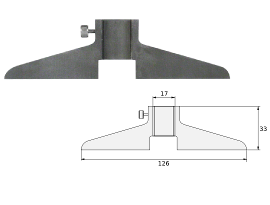 Tiefenmessbrücke 126mm