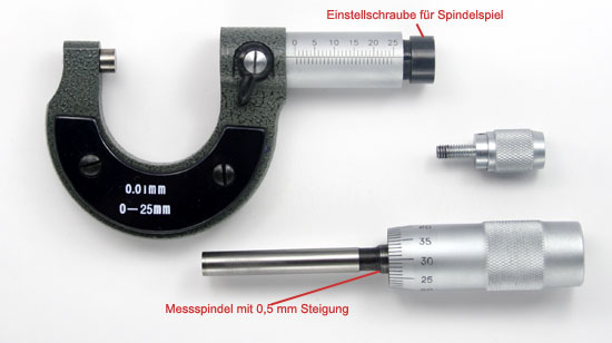 Bügelmessschraube Mikrometer Messschraube Micrometer Kalibrierung 