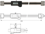 Digitaler Anbaumessschieber (horizontal)  2000 mm 