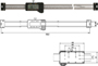 Digitaler Anbaumessschieber (horizontal)   800 mm 