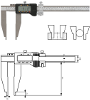 Digitaler Werkstatt-Messschieber  1000 mm, Form E 