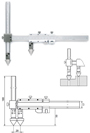 Nonius Messschieber für die Abstandsmessung, Mittelpunkt-Mittelpunkt 300 mm 