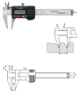 Digitaler Messschieber spitzen Messschenkeln  75 mm 