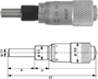  Einbaumessschraube  0-6,5 mm ballig