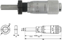 Einbaumessschraube 0-13 mm mit Spannmutter, ballig 