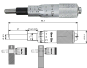 Einbaumessschraube 0-25 mm ballig 