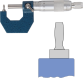    Bügelmessschraube zur Rohrwanddickenmessung mit stiftförmigem Amboss  0-25 mm